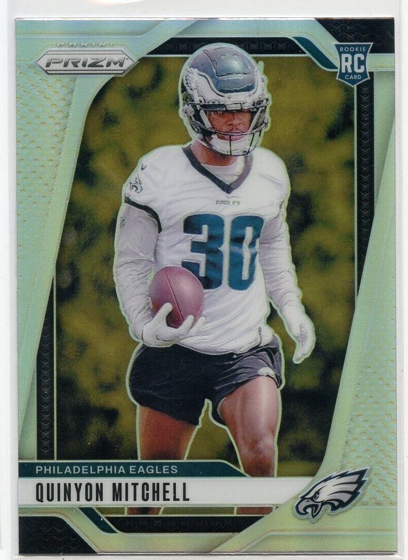 2024 Panini Prizm Football Silver Quinyon Mitchell #381 PSA 9