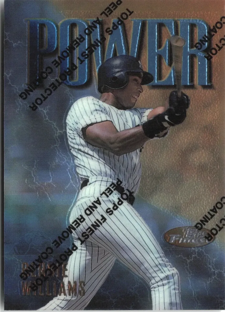 1997 Topps Finest Baseball Bernie Williams #45
