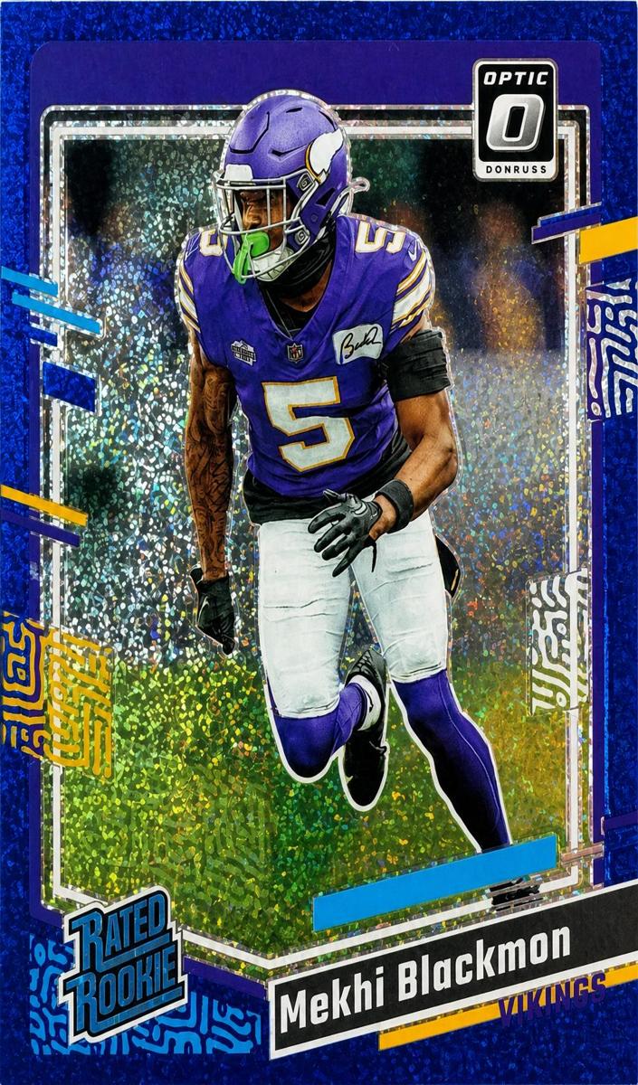 2023 Donruss Optic Football Blue Glitter Mekhi Blackmon #272