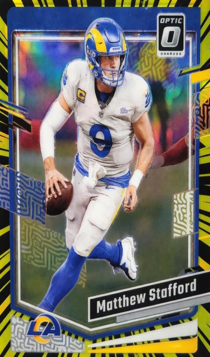 2023 Donruss Optic Football Electricity Matthew Stafford #113 PSA 10