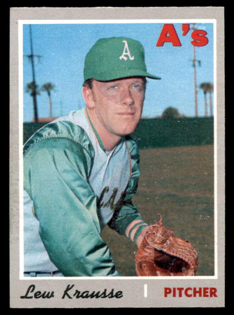 1970 O-Pee-Chee Baseball Lew Krausse #233 PSA 8