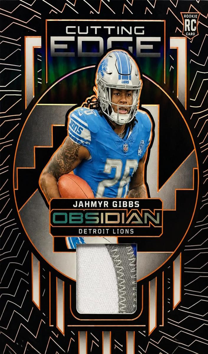 2023 Panini Obsidian Football Electric Etch Orange Jahmyr Gibbs #CEM-JGI