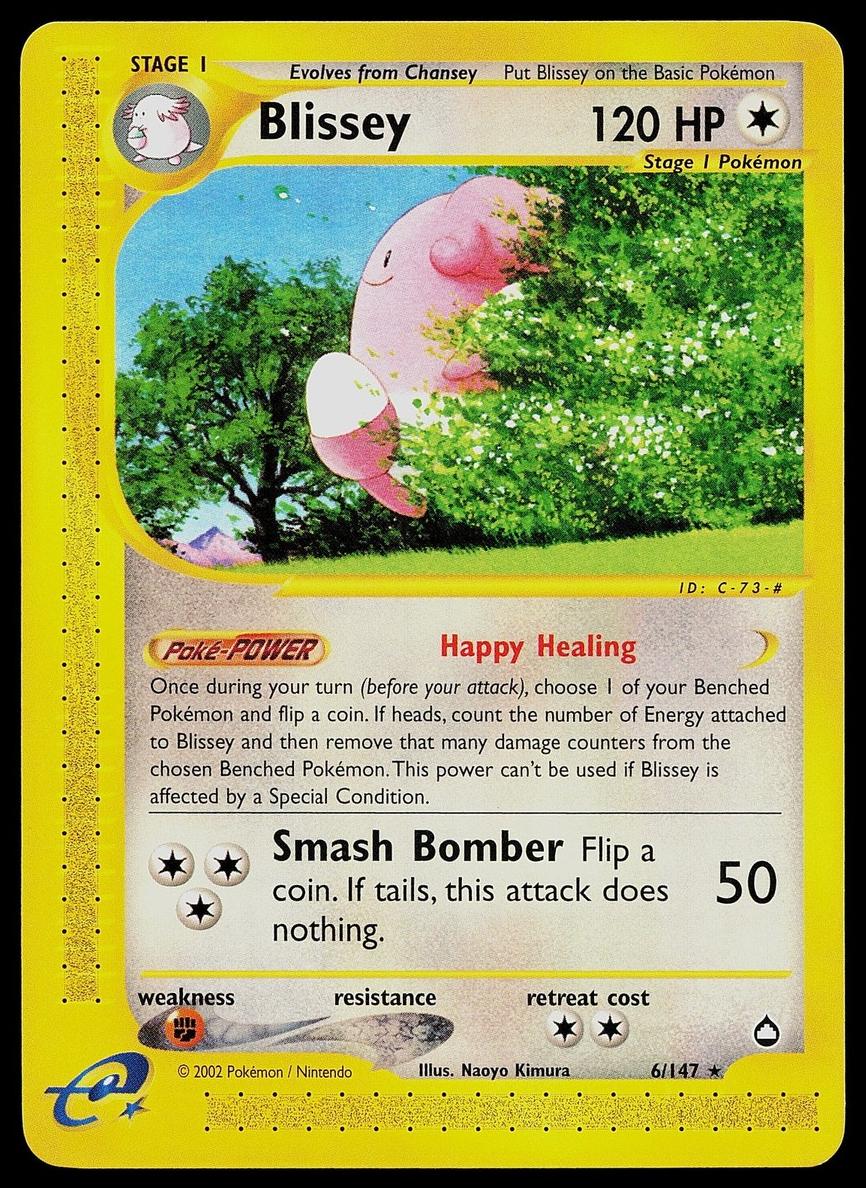 2003 Pokemon Aquapolis Blissey #6 PSA 10