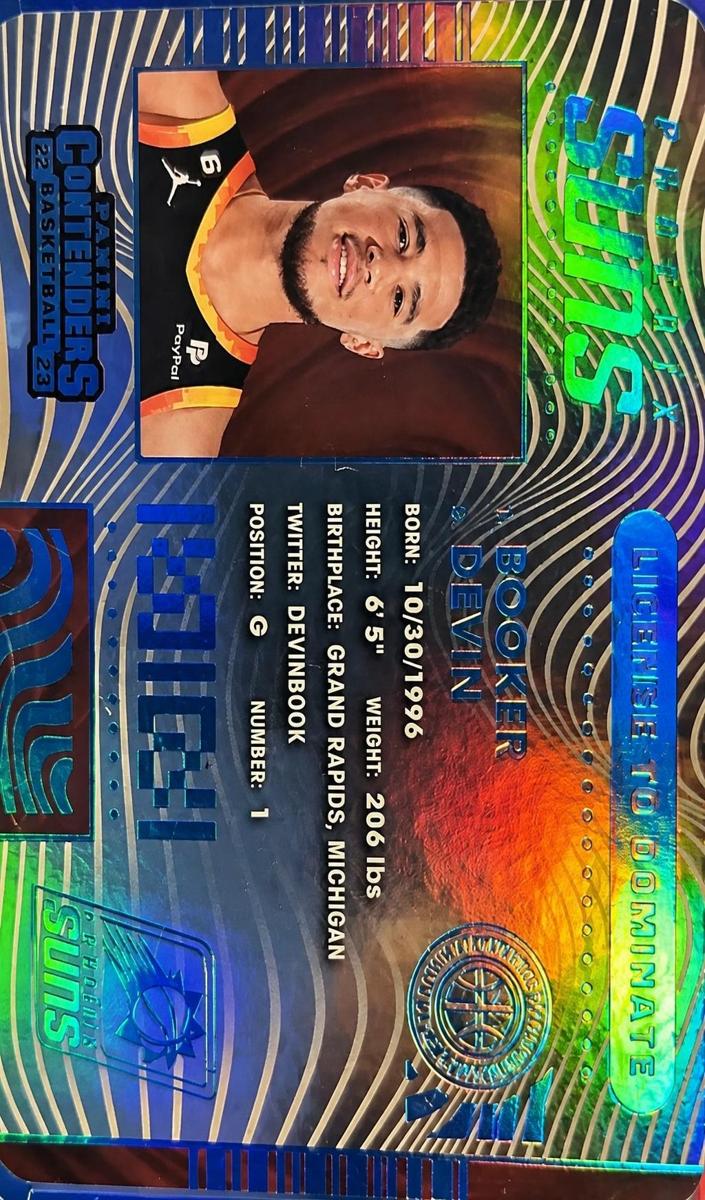 2022 Panini Contenders Basketball Devin Booker #5