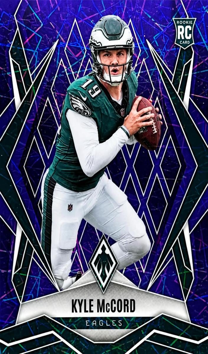 2025 Panini Phoenix Football Purple Lazer Kyle McCord #173