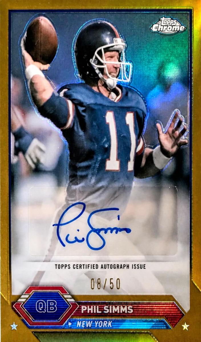 2023 Topps Composite Football Gold Refractor Phil Simms #TCA-PS