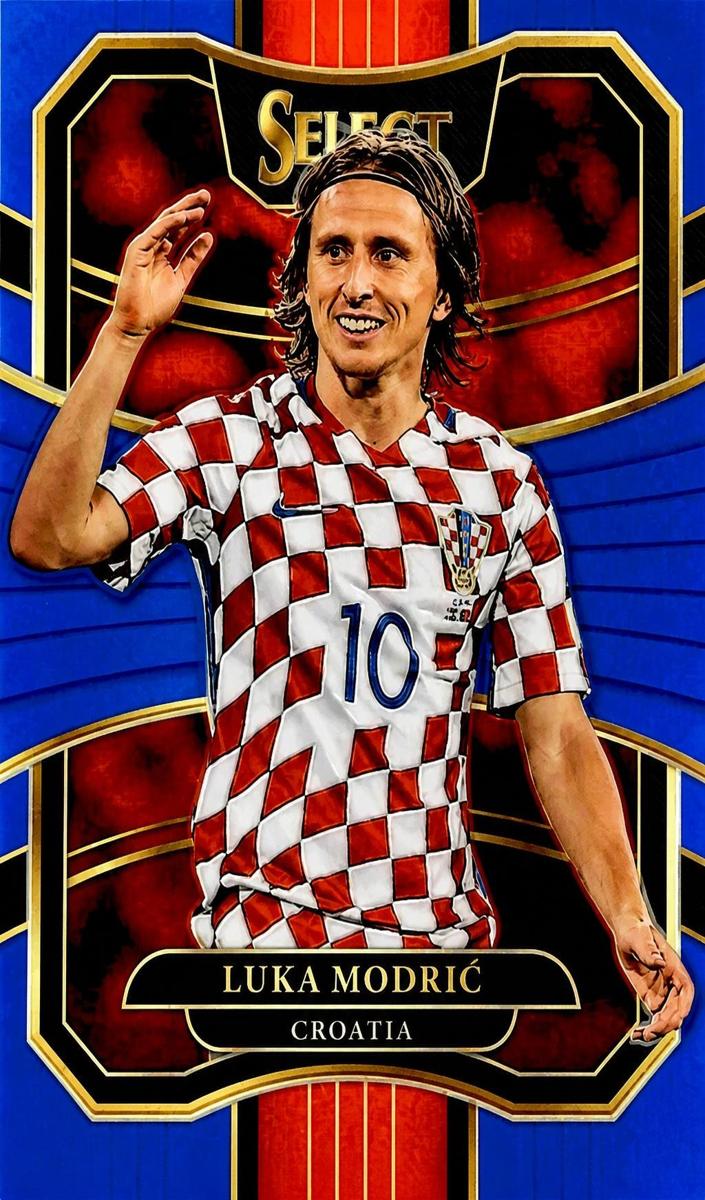 2017 Panini Select Soccer Blue Luka Modric #59