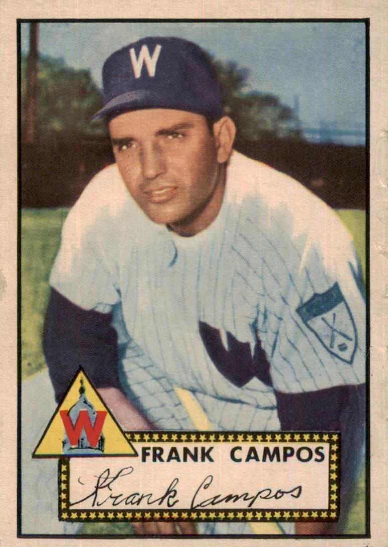 1952 Topps Baseball Frank Campos #307 PSA 6