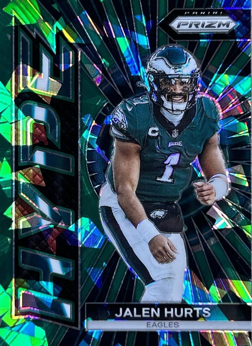 2023 Panini Prizm Football Green Ice Jalen Hurts #H-3