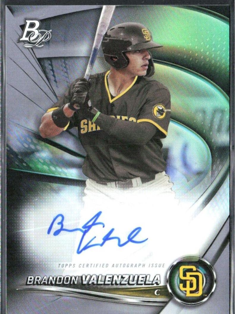 2022 Bowman Baseball Brandon Valenzuela #CPA-BV PSA 9
