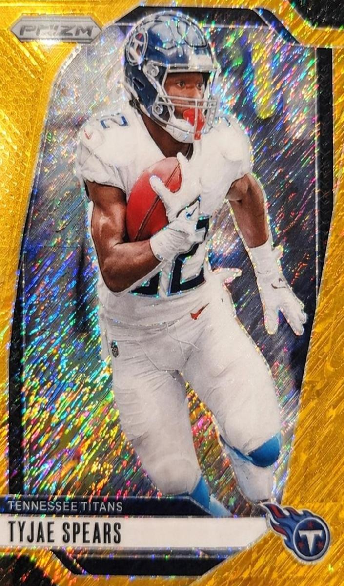 2024 Panini Prizm Football Gold Shimmer Tyjae Spears #278