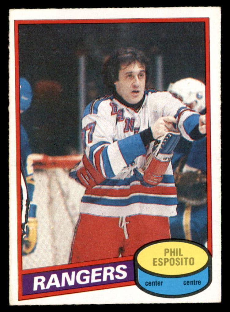 1980 O-Pee-Chee Hockey Phil Esposito #100
