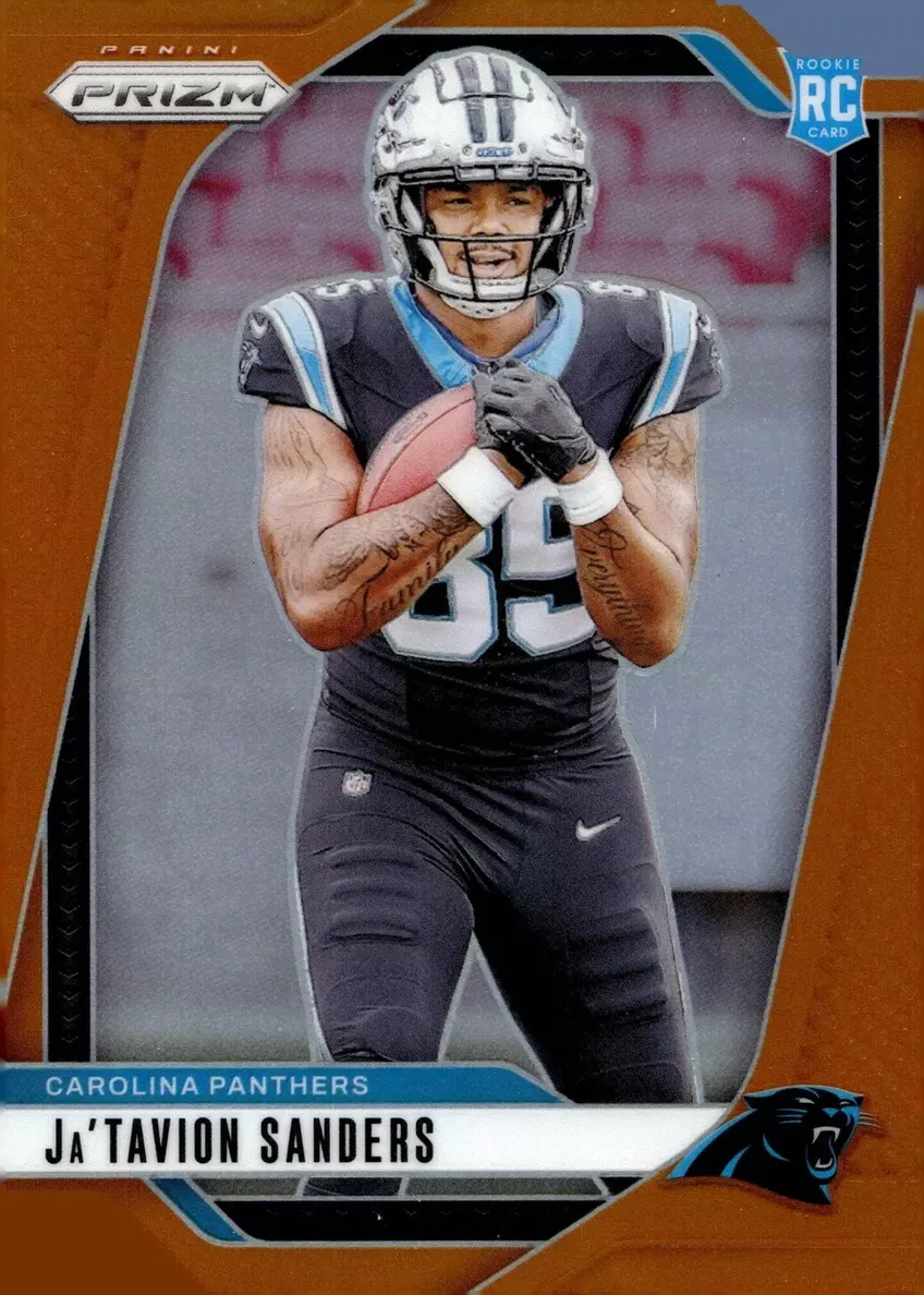 2024 Panini Prizm Football Orange Ja'Tavion Sanders #343