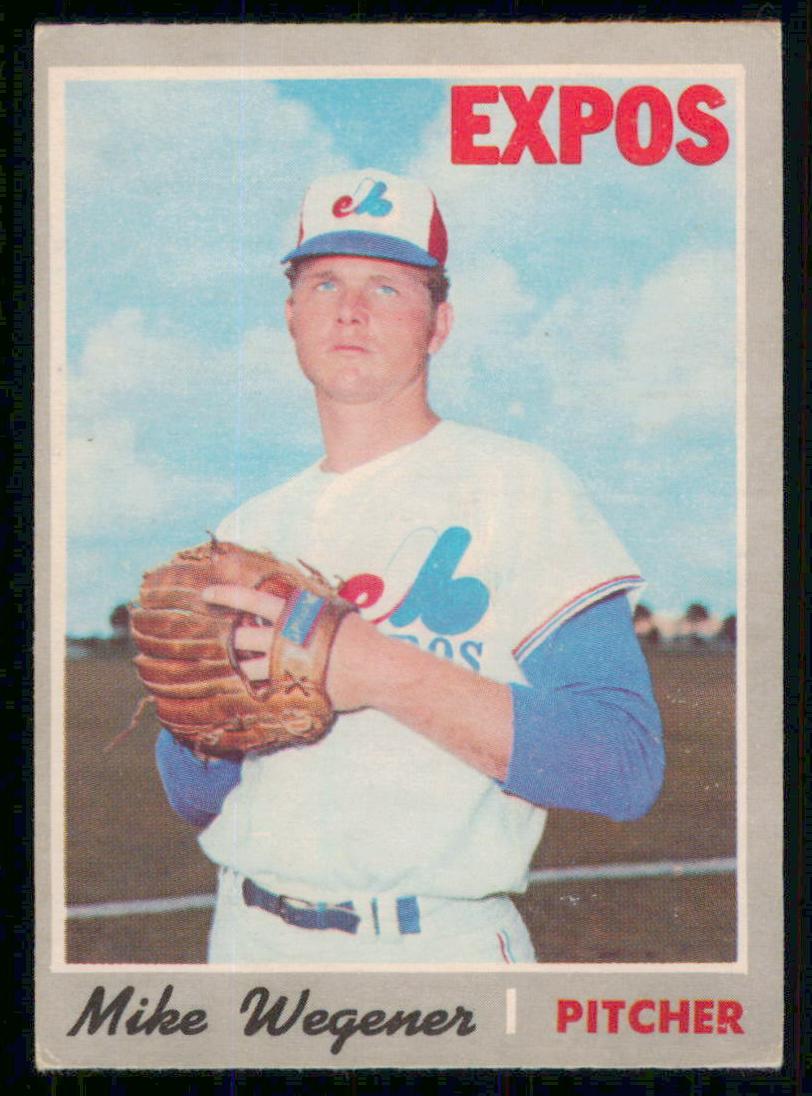 1970 O-Pee-Chee Baseball Mike Wegener #193 PSA 7.5
