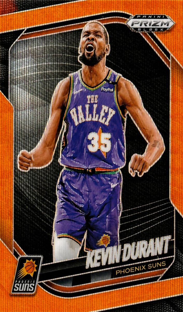 2024 Panini Prizm Black Basketball Orange Wave Kevin Durant #162