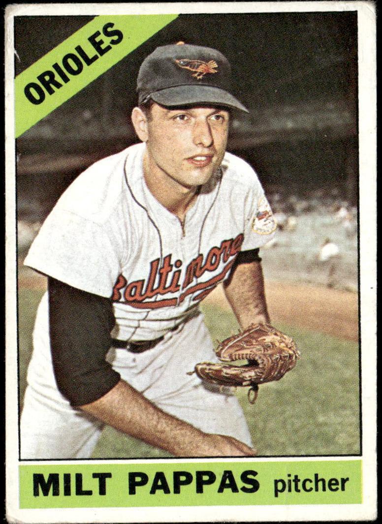 1966 Topps Baseball Milt Pappas #105 PSA 6