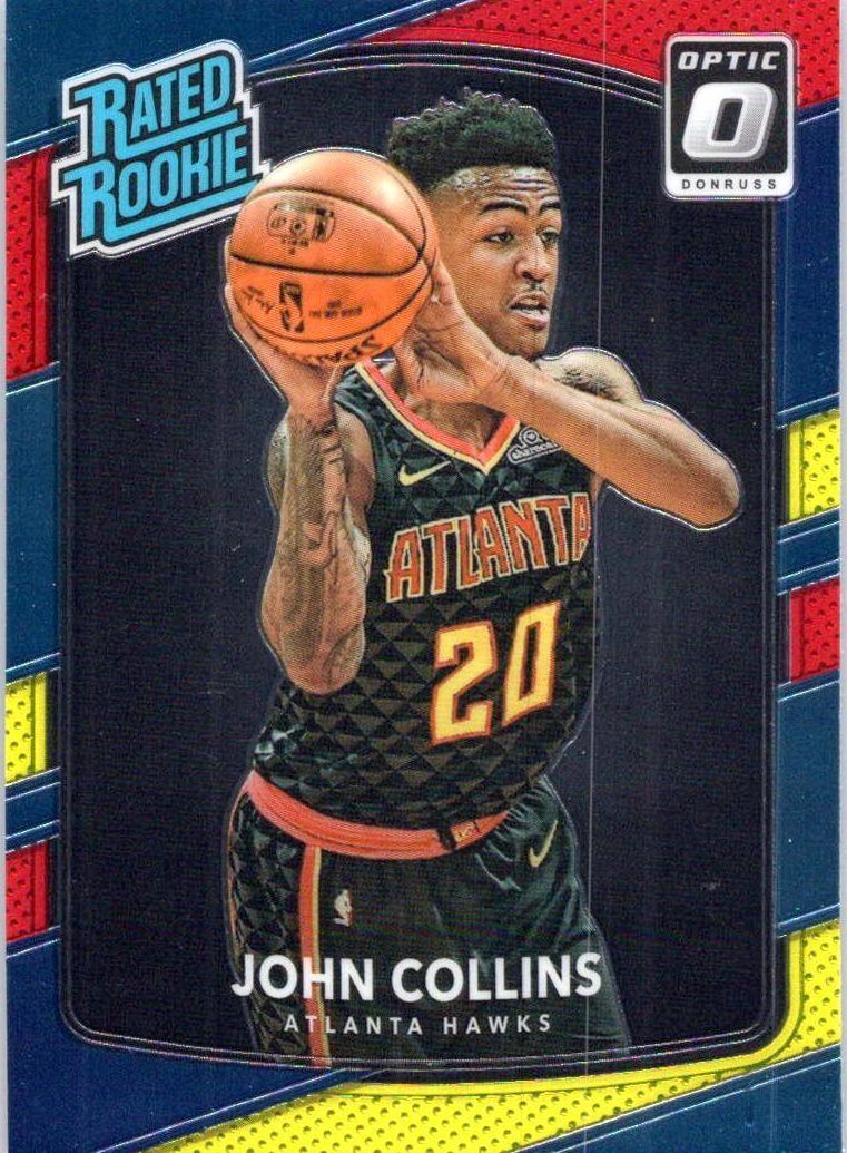 2017 Donruss Optic Basketball Red Yellow John Collins #182 PSA 9