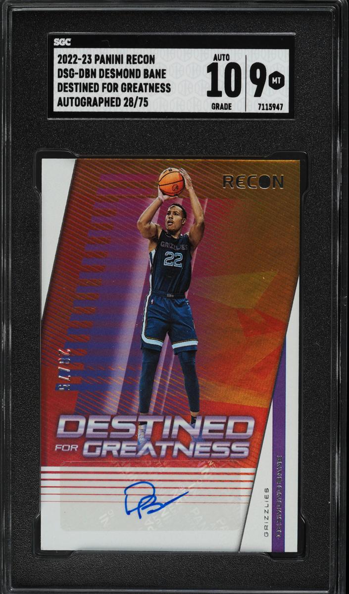 2022 Panini Recon Basketball Desmond Bane #DGS-DBN