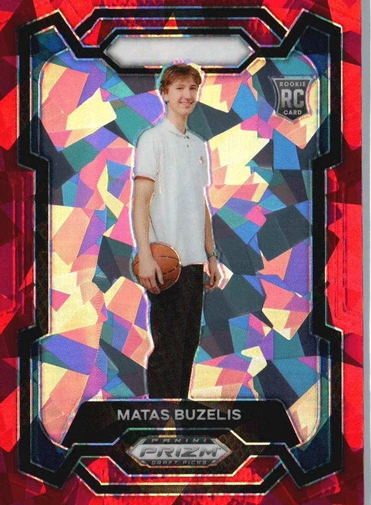 2024 Panini Prizm Draft Picks Basketball Red Ice Matas Buzelis #67