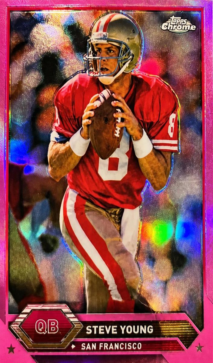2023 Topps Composite Football Pink Refractor Steve Young #49
