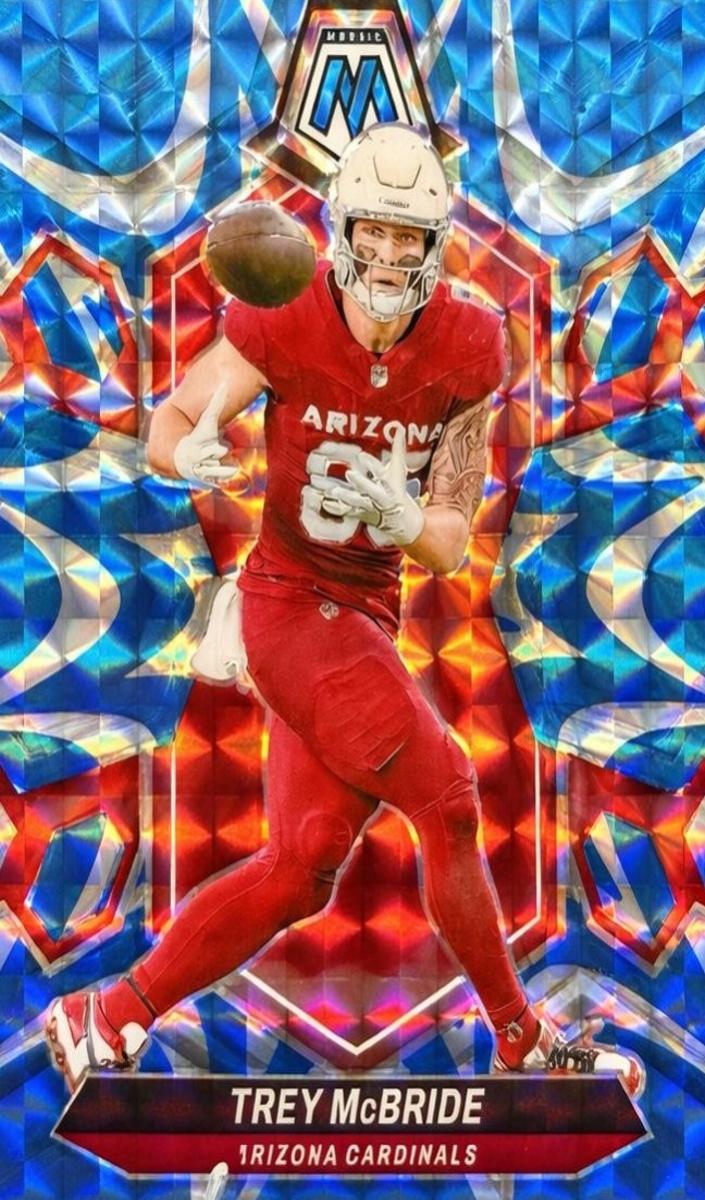 2024 Panini Mosaic Football Reactive Blue Trey McBride #5