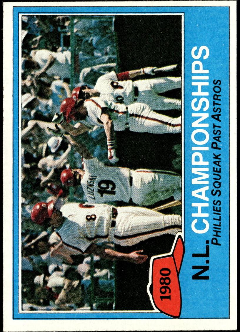 1981 Topps Baseball N.L. Championships #402