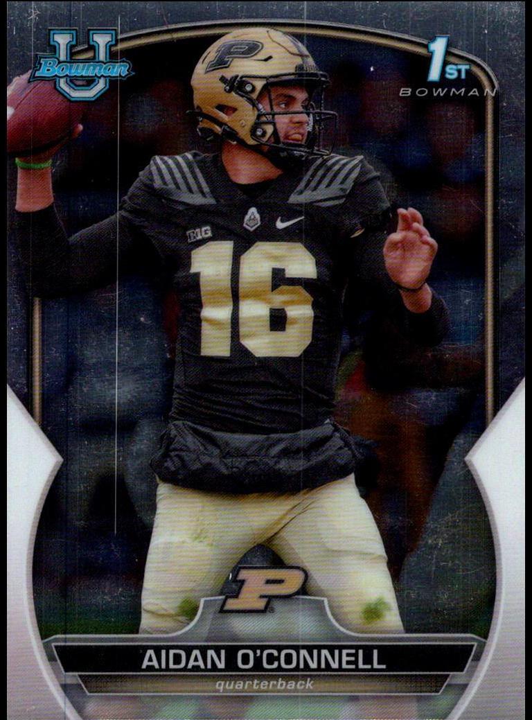 2022 Bowman Chrome University Football Aidan O'Connell #60 PSA 10