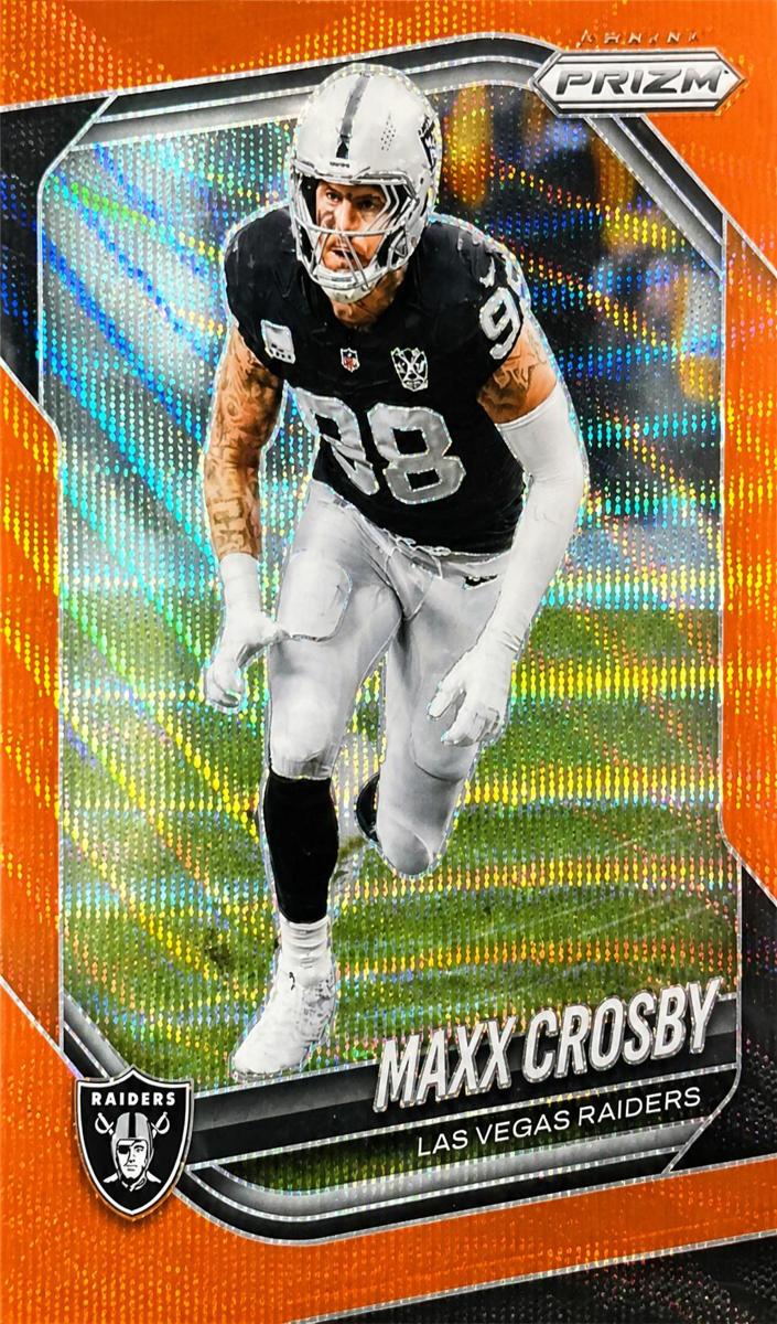 2025 Panini Prizm Football Orange Wave Maxx Crosby #195