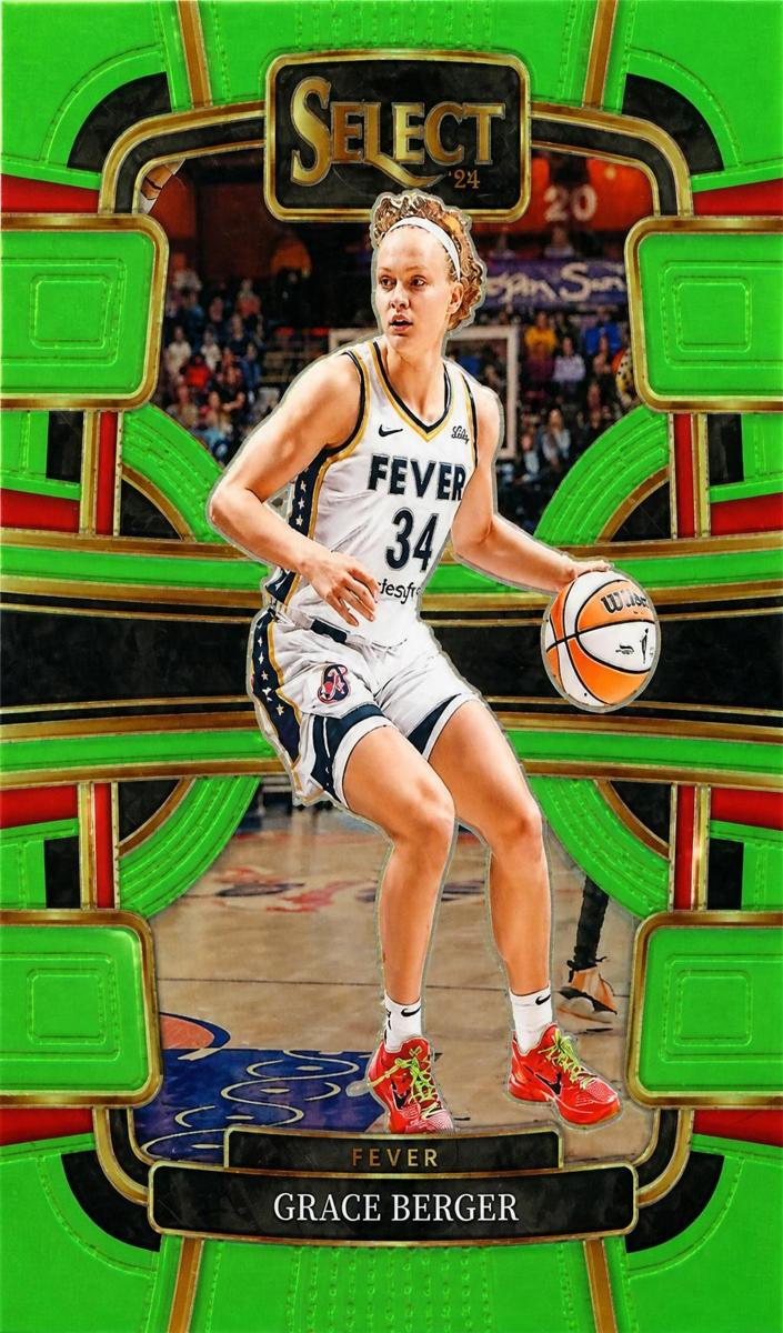 2024 Panini Select WNBA Basketball Neon Green Grace Berger #50