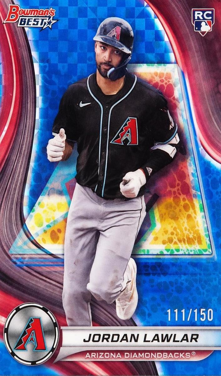 2024 Bowman's Best Baseball Blue X-Fractor Jordan Lawlar #4