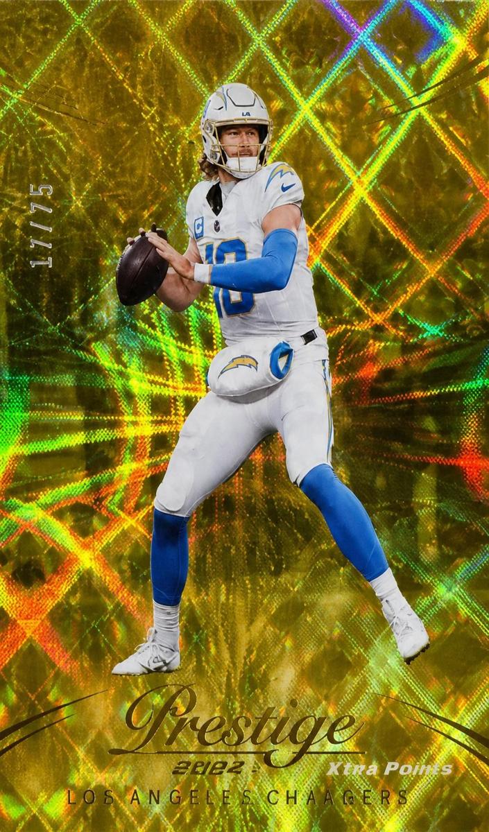 2024 Panini Prestige Football Gold Xtra Points Justin Herbert #164