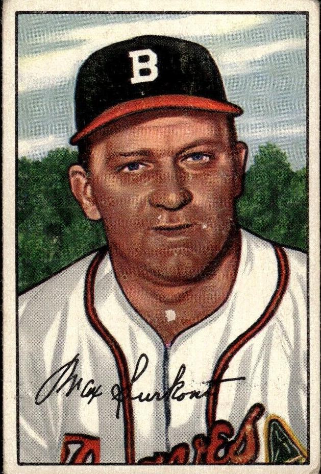1952 Bowman Baseball Max Surkont #12 PSA 6