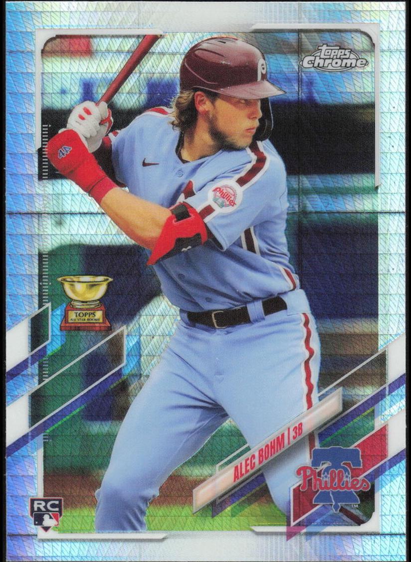 2021 Topps Chrome Baseball Prism Refractor Alec Bohm #119 PSA 10