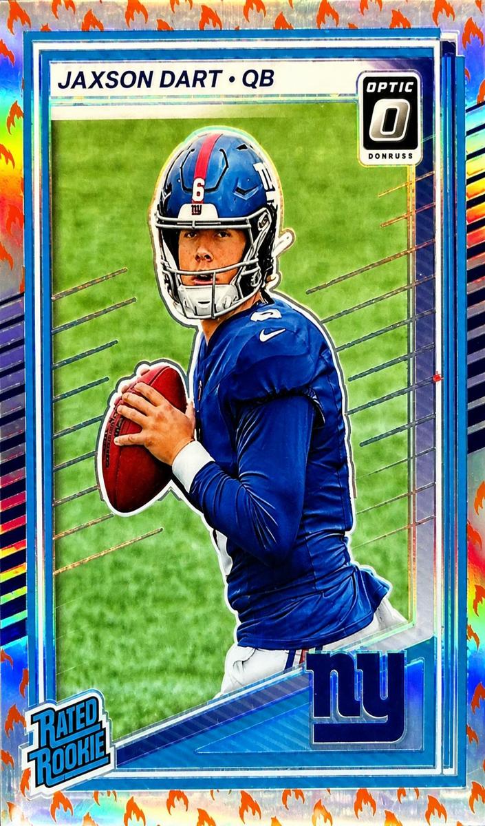 2025 Donruss Optic Football Fire Jaxson Dart #273 PSA 10