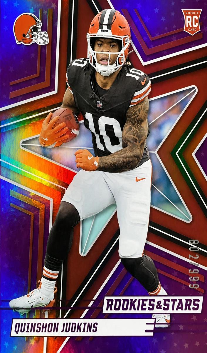 2025 Panini Rookies & Stars Football Purple Quinshon Judkins #171