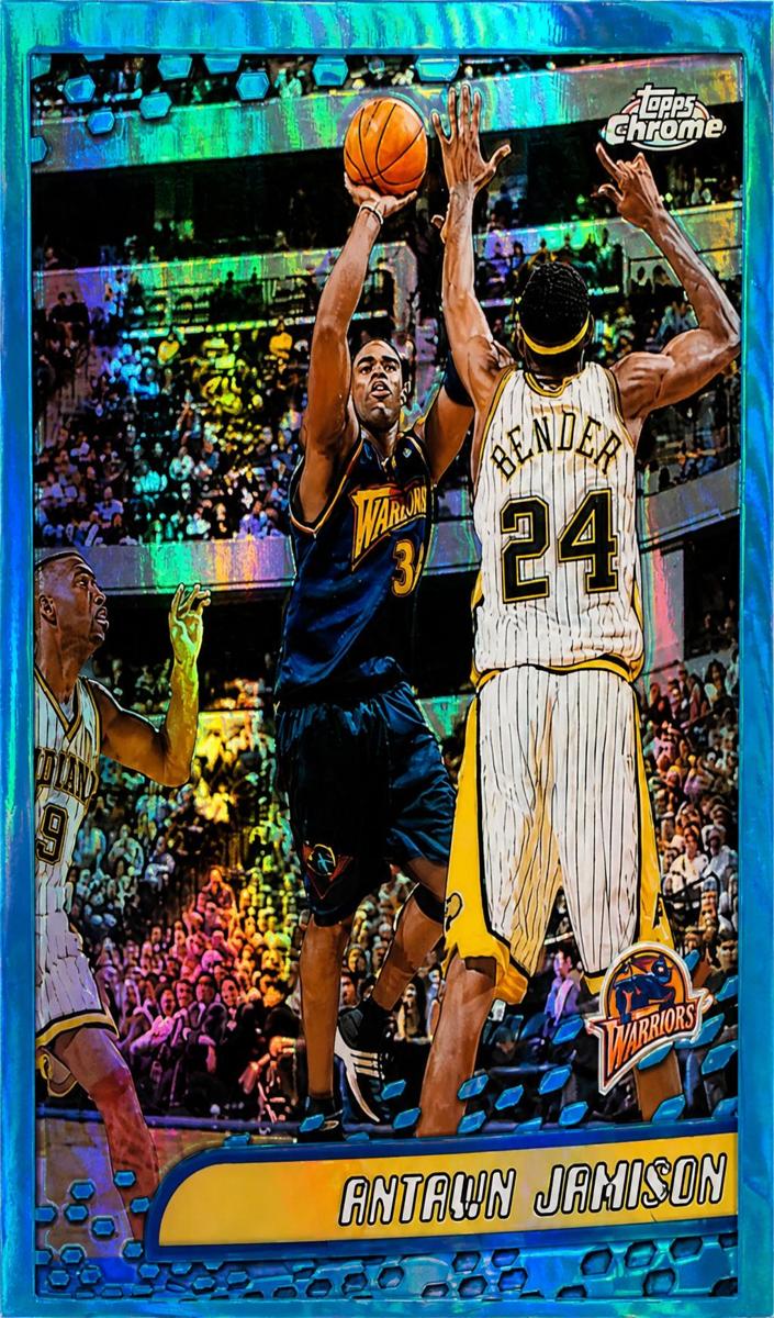 2001 Topps Chrome Basketball Refractor Antawn Jamison #53