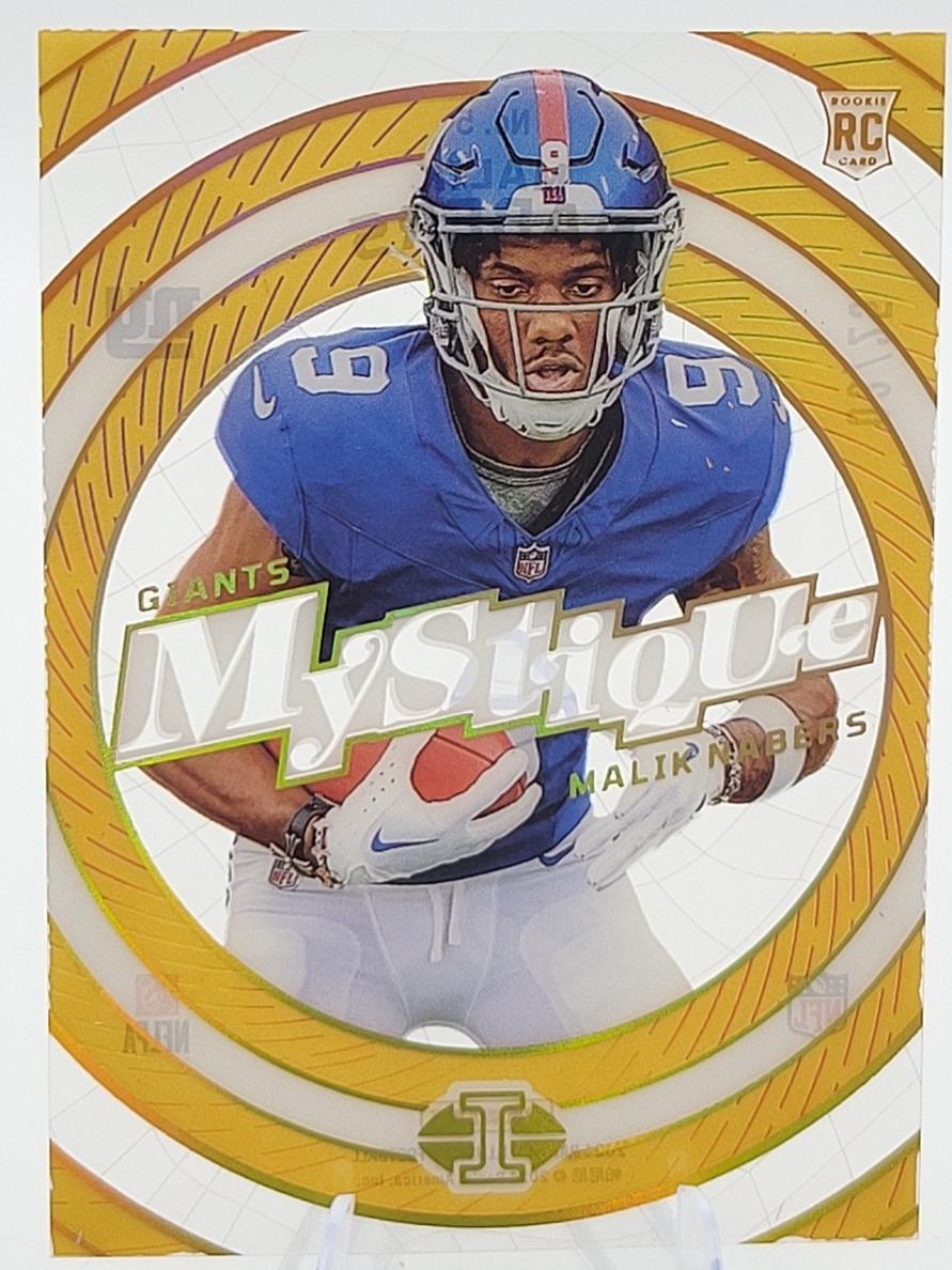 2024 Panini Illusions Football Gold Malik Nabers #5 PSA 10