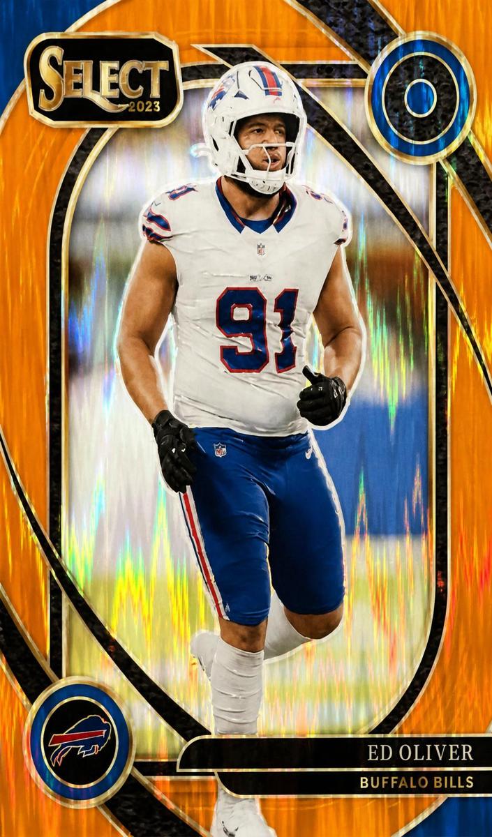 2024 Panini Select Football Orange Prizm Shock Ed Oliver #254