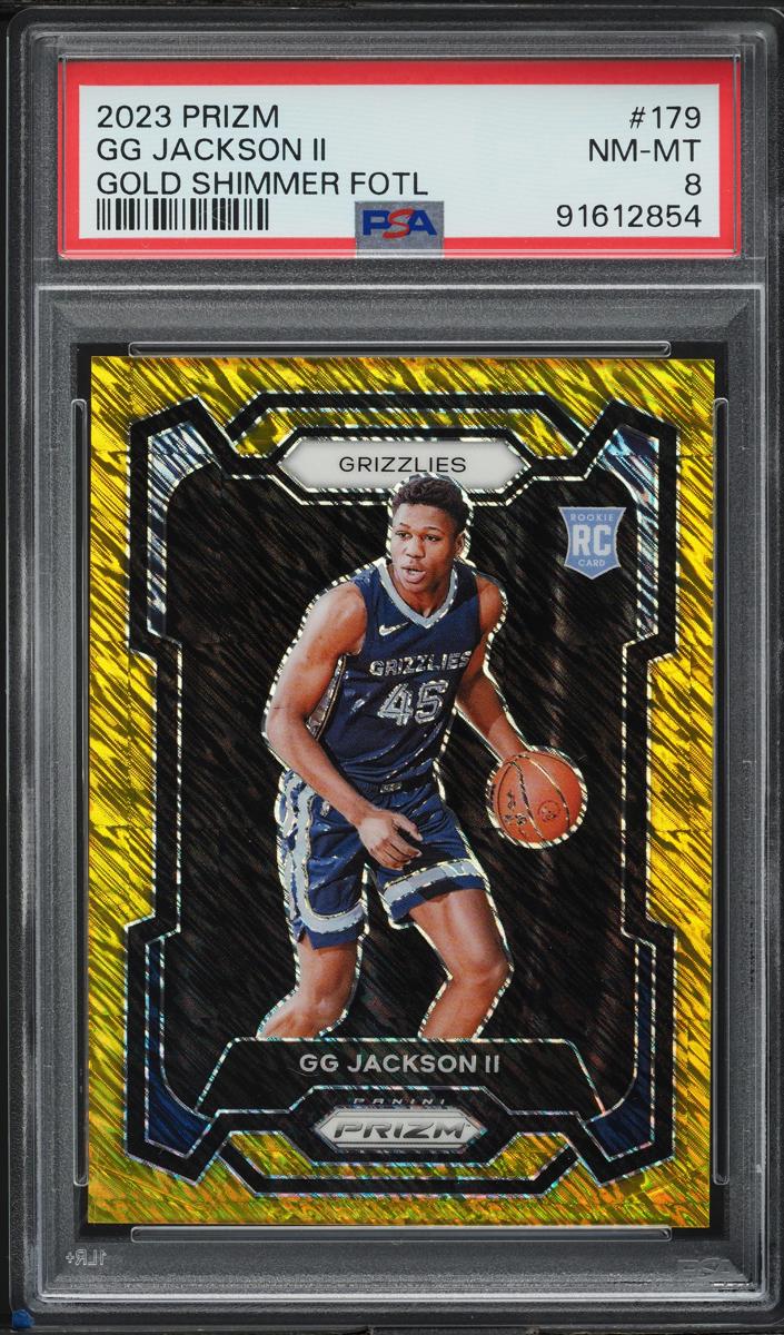 2023 Panini Prizm Basketball Gold Shimmer FOTL GG Jackson II #179 PSA 7.5
