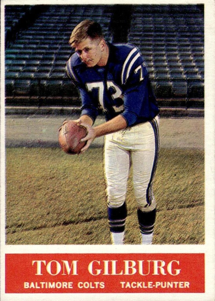 1964 Philadelphia Football Tom Gilburg #2