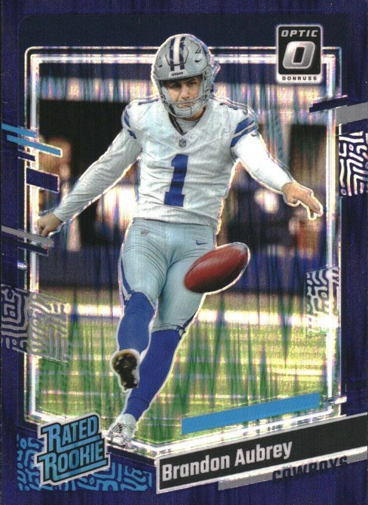2023 Donruss Optic Football Purple Shock Brandon Aubrey #226