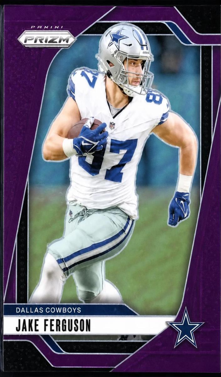 2024 Panini Prizm Football Purple Jake Ferguson #76