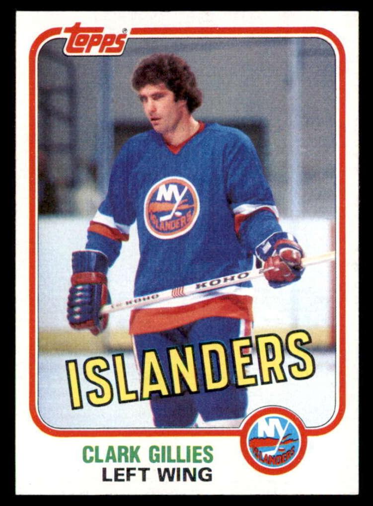 1981 Topps Hockey East Clark Gillies #88 PSA 8.5