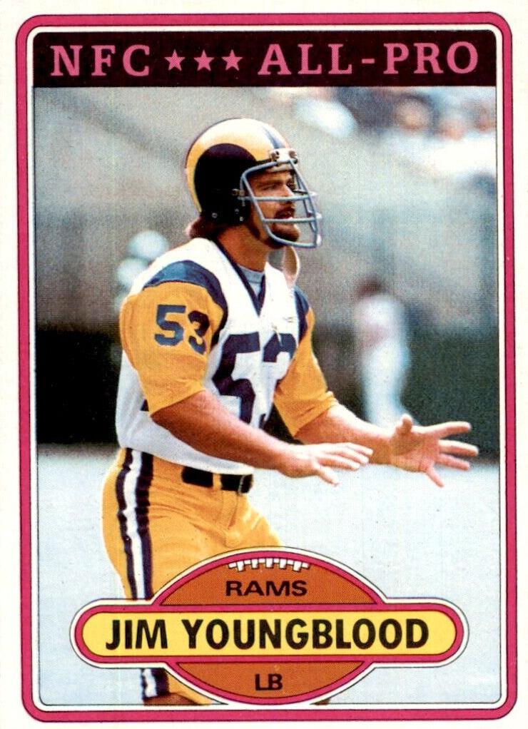 1980 Topps Football Jim Youngblood #120 PSA 10