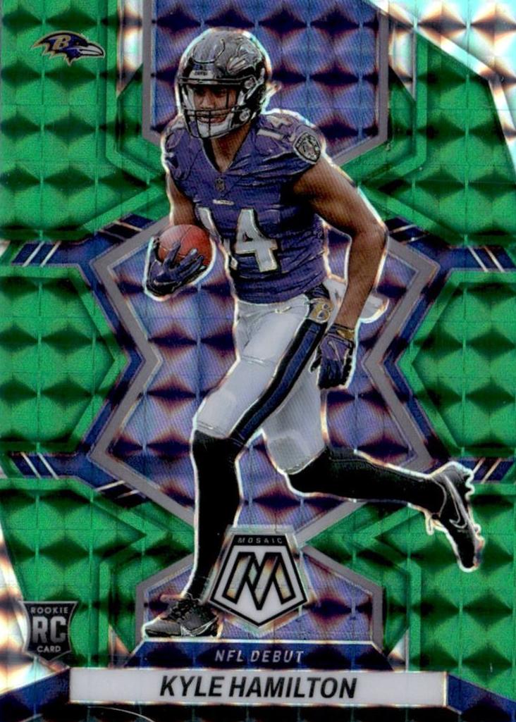 2022 Panini Mosaic Football Green Kyle Hamilton #288
