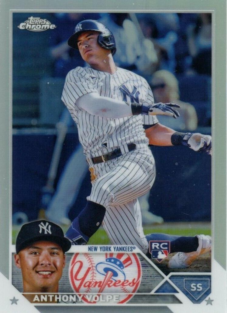 2023 Topps Chrome Baseball Refractor Anthony Volpe #4 PSA 9