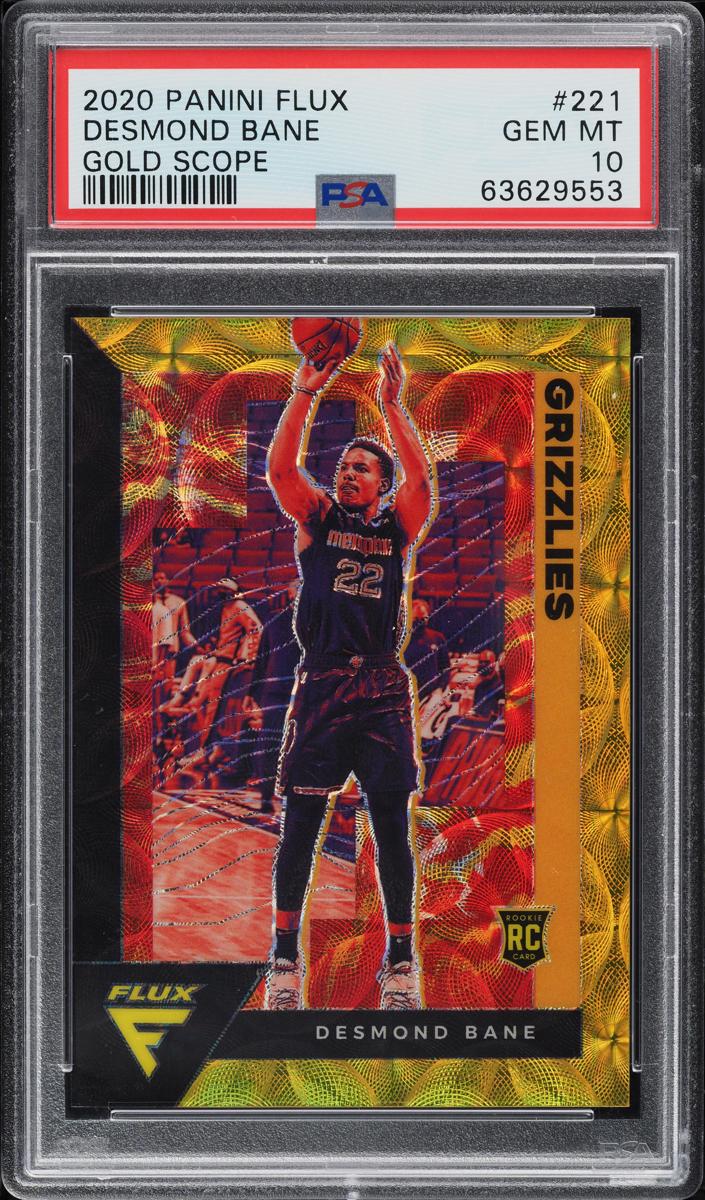 2020 Panini Flux Basketball Gold Scope Desmond Bane #221 PSA 10