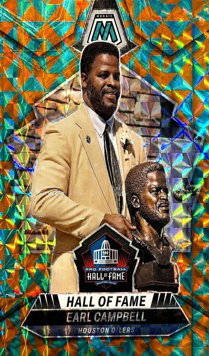 2024 Panini Mosaic Football Tessellation Earl Campbell #298