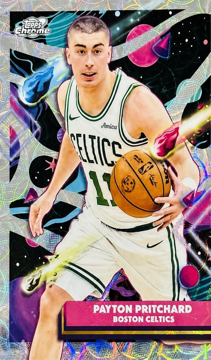 2025 Topps Cosmic Chrome Basketball Nucleus Refractor Payton Pritchard #68
