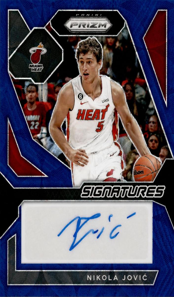 2023 Panini Prizm Basketball Choice Blue Nikola Jovic #SIG-JOV